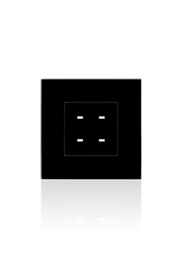 [TER-4G-A] Terre touch 4 gangs with Adaptor to connect to Panel Addition
