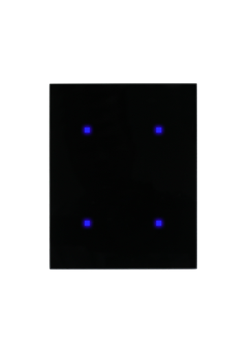 [VEN-4S-4R-HC BLACK] Venera AIR Switch 4 Gang 4 Relay,Black