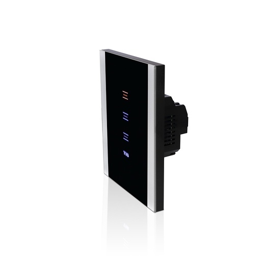 [VEN-3S-3R-HC-BLACK] Venera AIR Switch 3 Gang 3 Relay ,Black