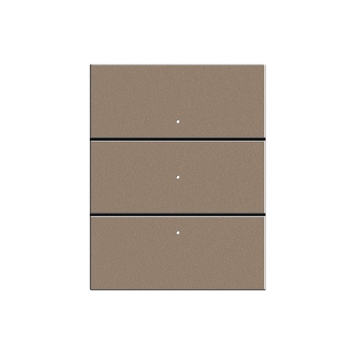 [VEN-CVR-MTL-3G Coffee] Venera Metal 3 Gang Frame,metal coffee