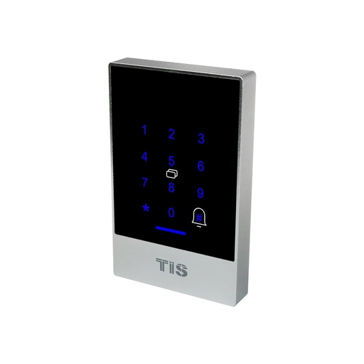 [TIS-K2-WM] "Bluetooth Access Control Support BLE APP/IC Card/Passcode Support timed passcode Real time audit trial function Material: Aluminum alloy/Armoured glass Power supply: DC12V Card capacity: 20000 users IP class: IP65 Work with electric drop bolt or electromagnetic lock"