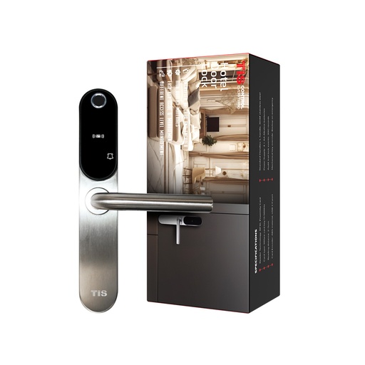 [TIS-K710F-SLV] "Smart BLE Digital Lock, IP65 Work with proximity card 304# stainless steel panel/handle Satin stainless steel treatment American standard 5 latches mortise Available for 60/85,35/85,45/85 mortise Work with alkaline battery Emergency key for backup use 200,000 times life test Work with bluetooth technology Support remote passcode change Available for WIFI hub for remote management(optional)"