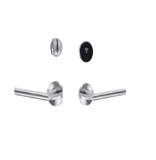 [TIS-S181-SLV] Mifare card lock, proximity Pure 304# treatment American standard 5 latches mortise Work with alkaline battery Emergency key for backup use 500,000 times life test Offline system for management,Stainless steel